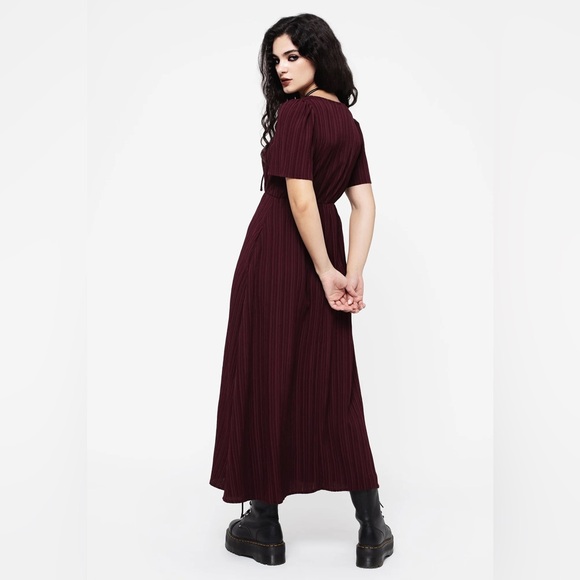 Disturbia Sarcophagi Ruched Front Midaxi Dress US 8 / UK 12 - Picture 3 of 8